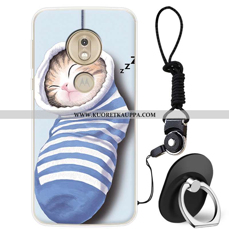 Kuori Moto G7 Play, Kuoret Moto G7 Play, Kotelo Moto G7 Play Ihana Silikoni Puhelimen Jauhe Pinkki