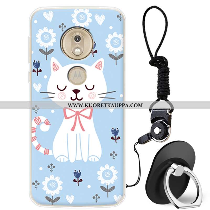 Kuori Moto G7 Play, Kuoret Moto G7 Play, Kotelo Moto G7 Play Ihana Silikoni Puhelimen Jauhe Pinkki