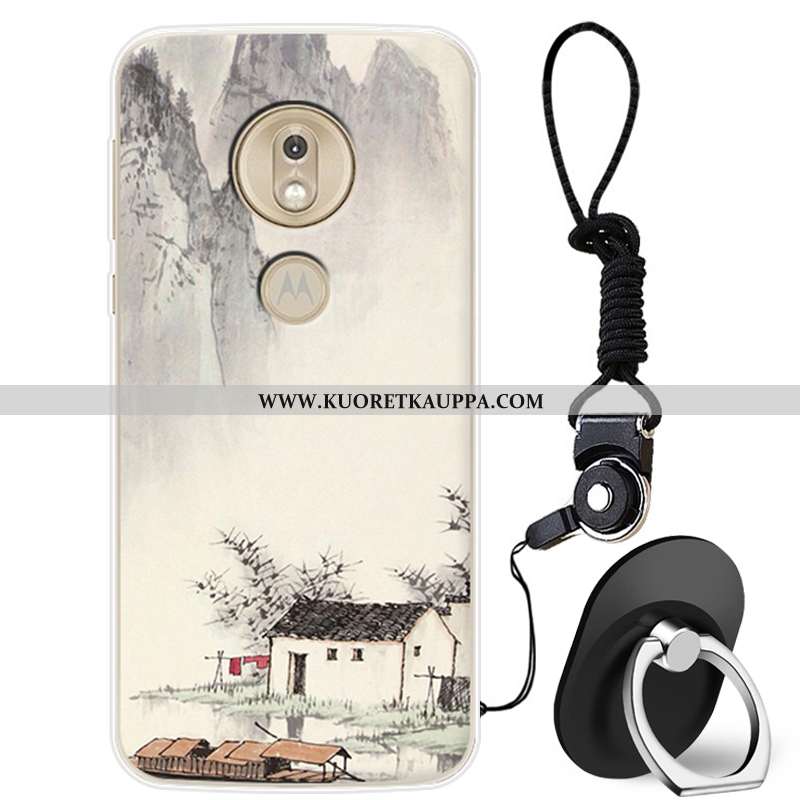 Kuori Moto G7 Play, Kuoret Moto G7 Play, Kotelo Moto G7 Play Ihana Silikoni Puhelimen Jauhe Pinkki