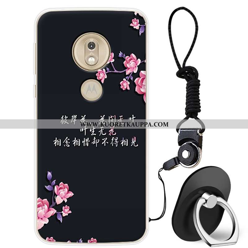 Kuori Moto G7 Play, Kuoret Moto G7 Play, Kotelo Moto G7 Play Ihana Silikoni Puhelimen Jauhe Pinkki