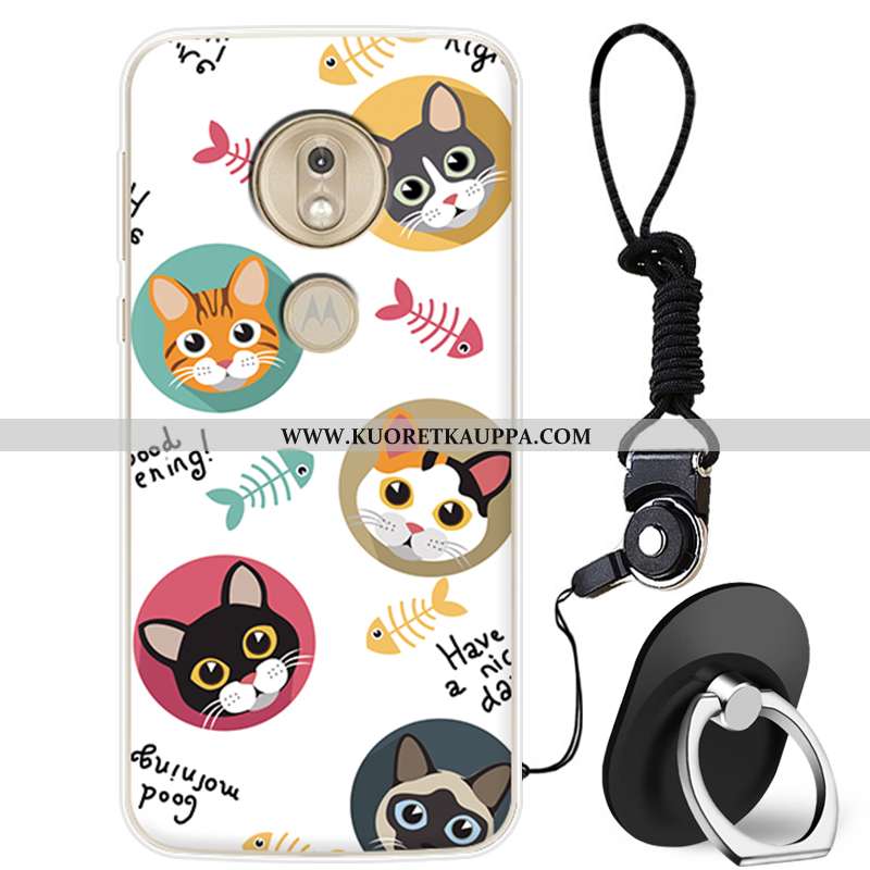 Kuori Moto G7 Play, Kuoret Moto G7 Play, Kotelo Moto G7 Play Ihana Silikoni Puhelimen Jauhe Pinkki