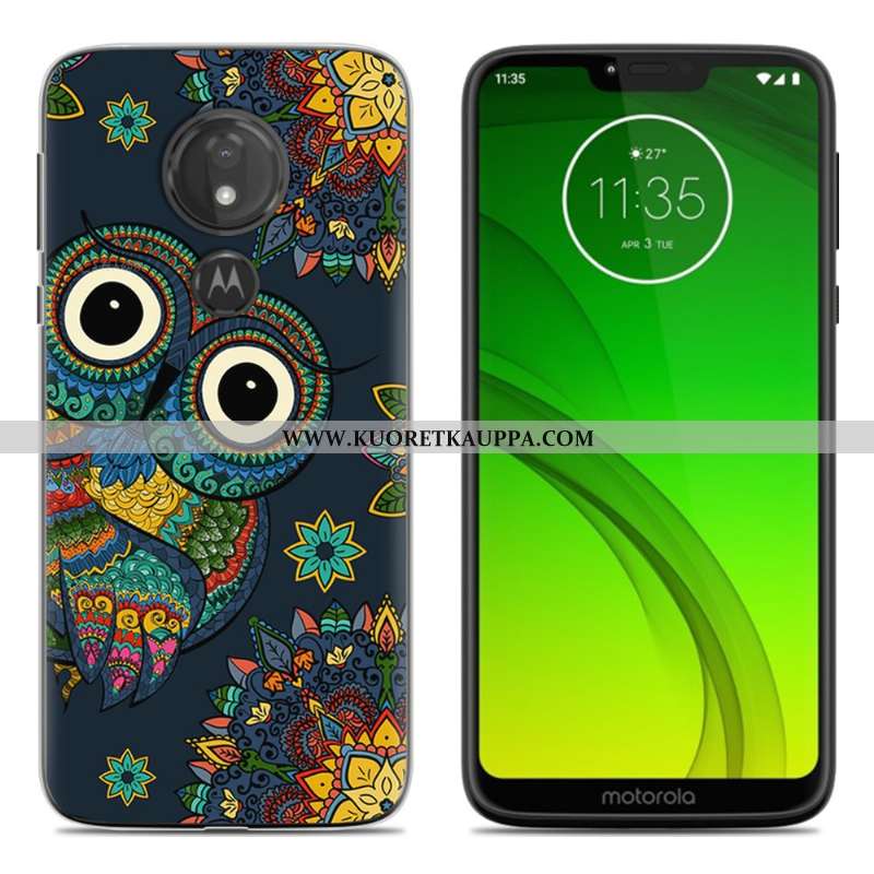 Kuori Moto G7 Play, Kuoret Moto G7 Play, Kotelo Moto G7 Play Sarjakuva Pehmeä Neste Murtumaton Maala