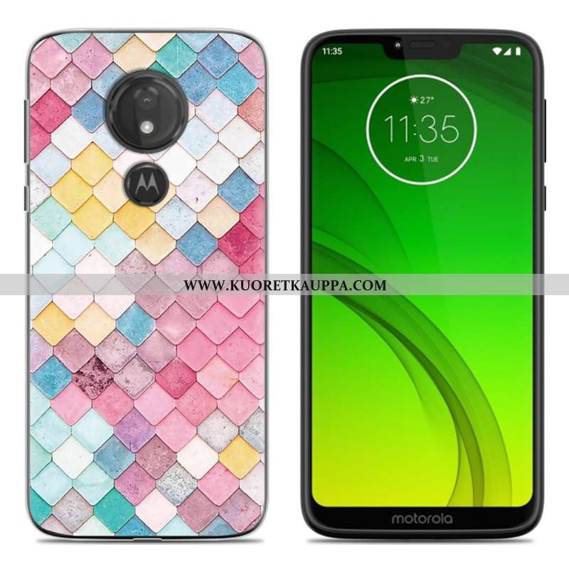 Kuori Moto G7 Play, Kuoret Moto G7 Play, Kotelo Moto G7 Play Sarjakuva Pehmeä Neste Murtumaton Maala