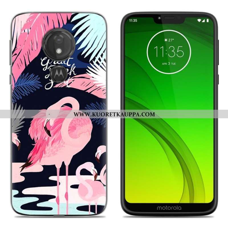 Kuori Moto G7 Play, Kuoret Moto G7 Play, Kotelo Moto G7 Play Sarjakuva Pehmeä Neste Murtumaton Maala