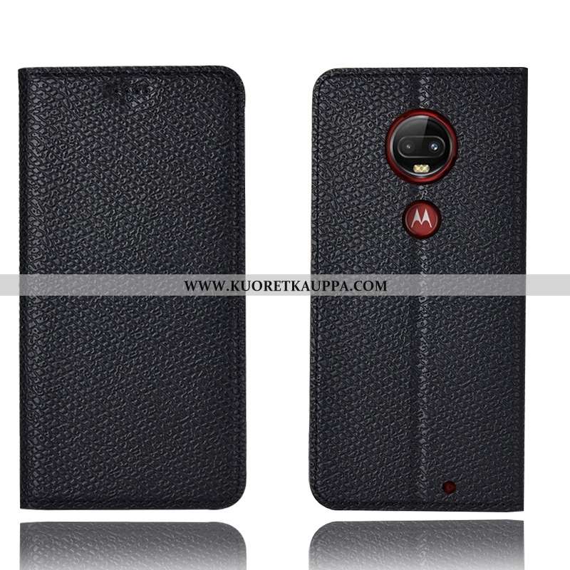 Kuori Moto G7 Plus, Kuoret Moto G7 Plus, Kotelo Moto G7 Plus Kukkakuvio Suojaus 2020 Puhelimen Musta