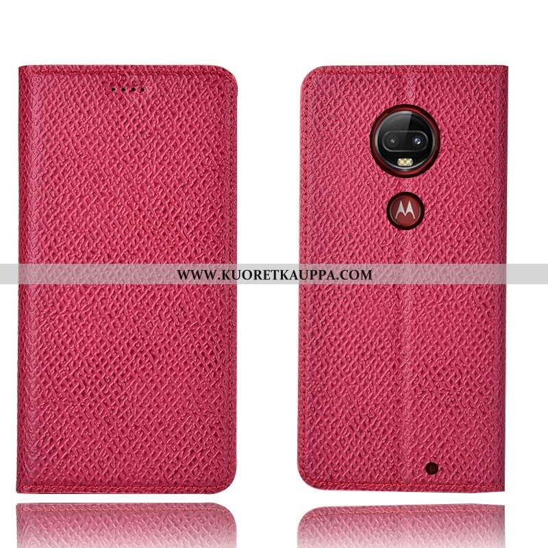 Kuori Moto G7 Plus, Kuoret Moto G7 Plus, Kotelo Moto G7 Plus Kukkakuvio Suojaus 2020 Puhelimen Musta