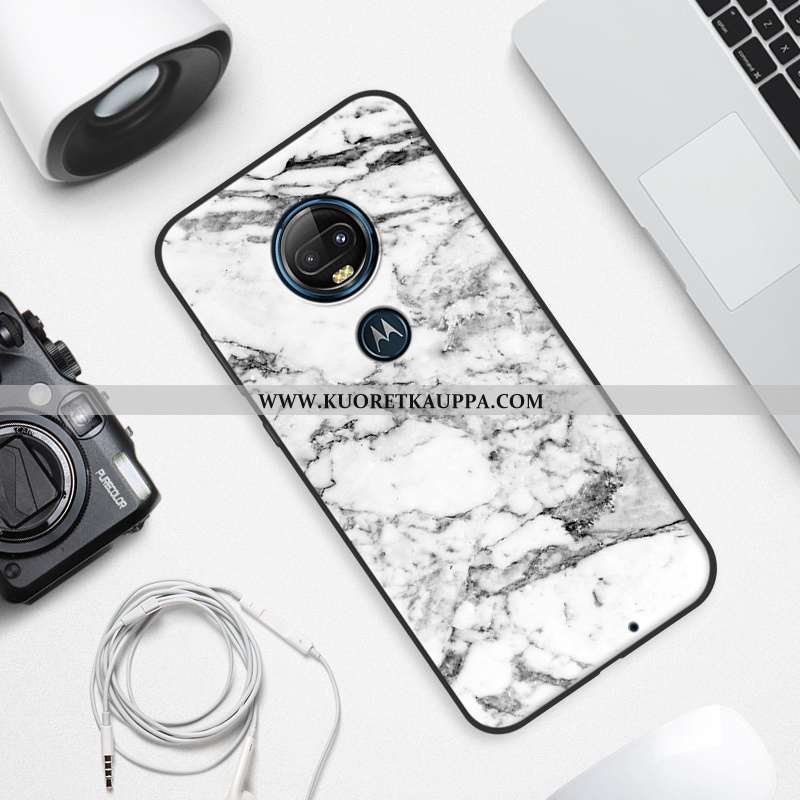 Kuori Moto G7 Plus, Kuoret Moto G7 Plus, Kotelo Moto G7 Plus Luova Kukkakuvio Puhelimen Pehmeä Neste
