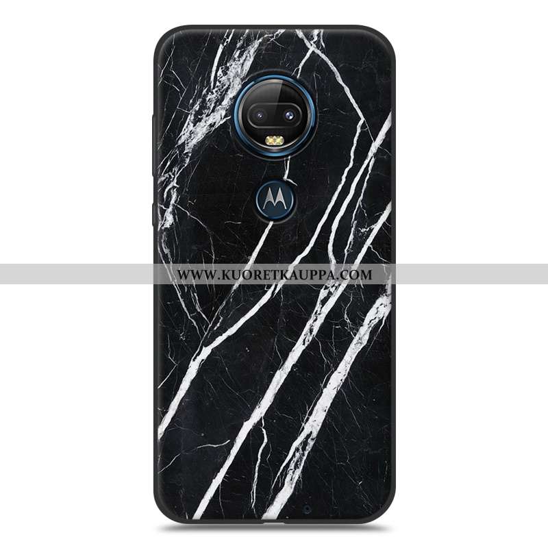 Kuori Moto G7 Plus, Kuoret Moto G7 Plus, Kotelo Moto G7 Plus Luova Kukkakuvio Puhelimen Pehmeä Neste