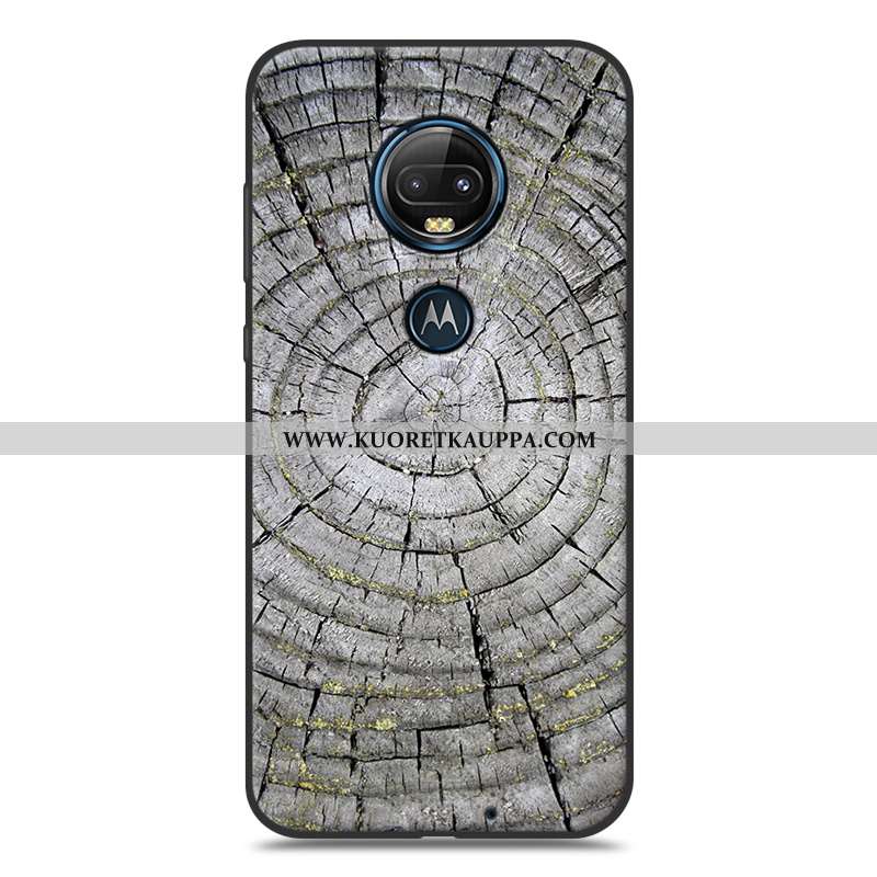 Kuori Moto G7 Plus, Kuoret Moto G7 Plus, Kotelo Moto G7 Plus Luova Kukkakuvio Puhelimen Pehmeä Neste