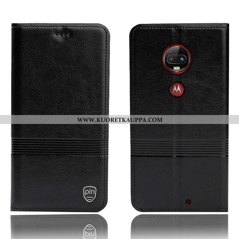 Kuori Moto G7 Plus, Kuoret Moto G7 Plus, Kotelo Moto G7 Plus Nahkakuori Suojaus All Inclusive Murtum