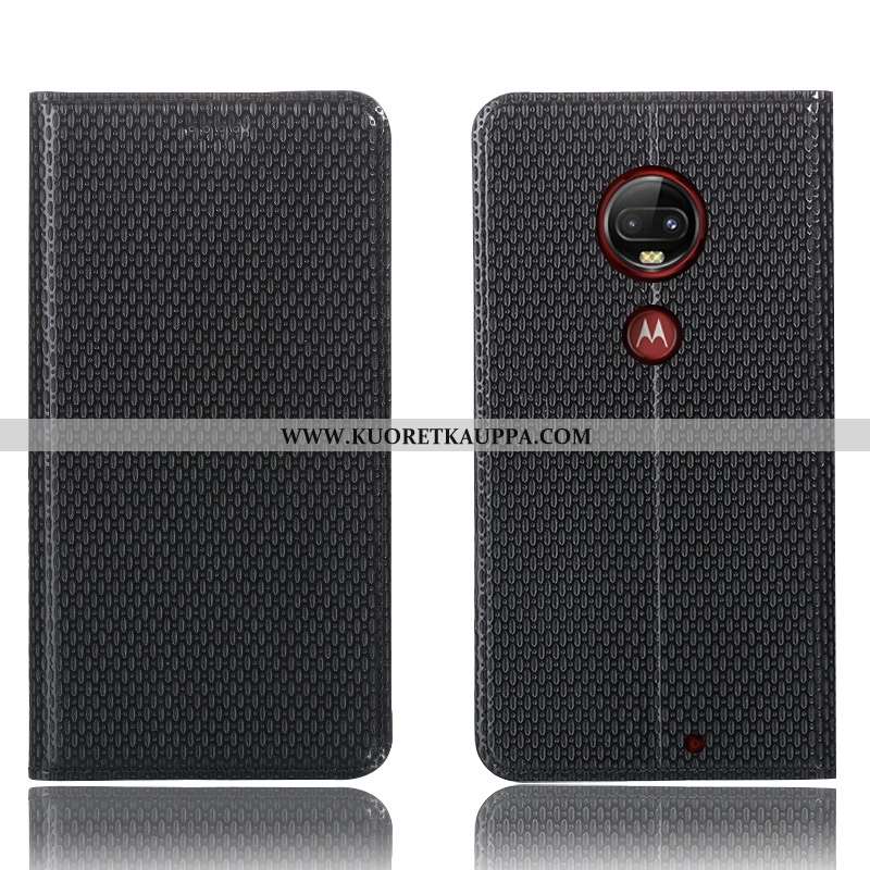 Kuori Moto G7 Plus, Kuoret Moto G7 Plus, Kotelo Moto G7 Plus Nahkakuori Suojaus All Inclusive Puheli