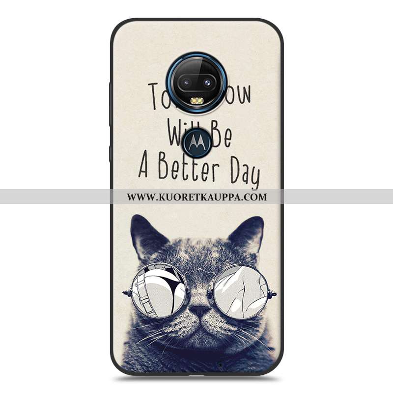 Kuori Moto G7 Plus, Kuoret Moto G7 Plus, Kotelo Moto G7 Plus Silikoni Suojaus Luova Pehmeä Neste Sar