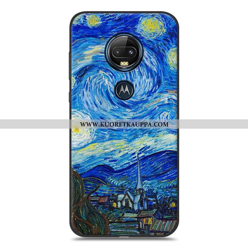 Kuori Moto G7 Plus, Kuoret Moto G7 Plus, Kotelo Moto G7 Plus Silikoni Suojaus Luova Pehmeä Neste Sar