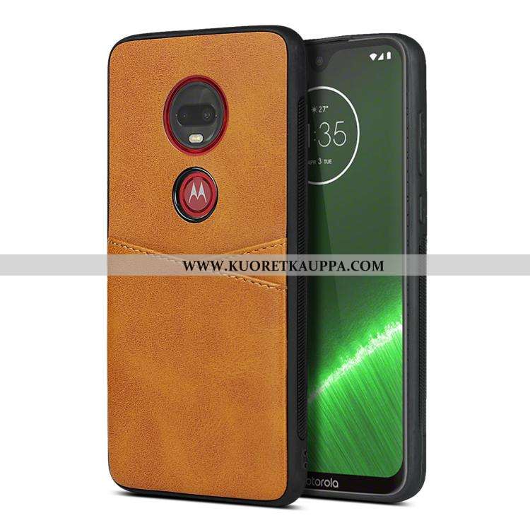 Kuori Moto G7 Plus, Kuoret Moto G7 Plus, Kotelo Moto G7 Plus Silikoni Suojaus Puhelimen Kortti Kelta