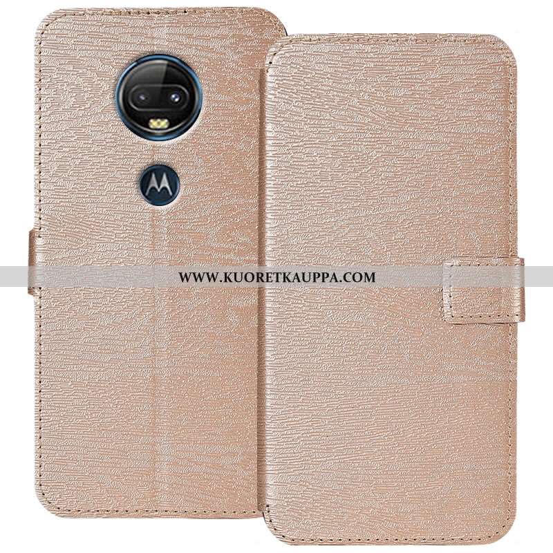 Kuori Moto G7 Plus, Kuoret Moto G7 Plus, Kotelo Moto G7 Plus Suojaus Nahkakuori Musta All Inclusive 