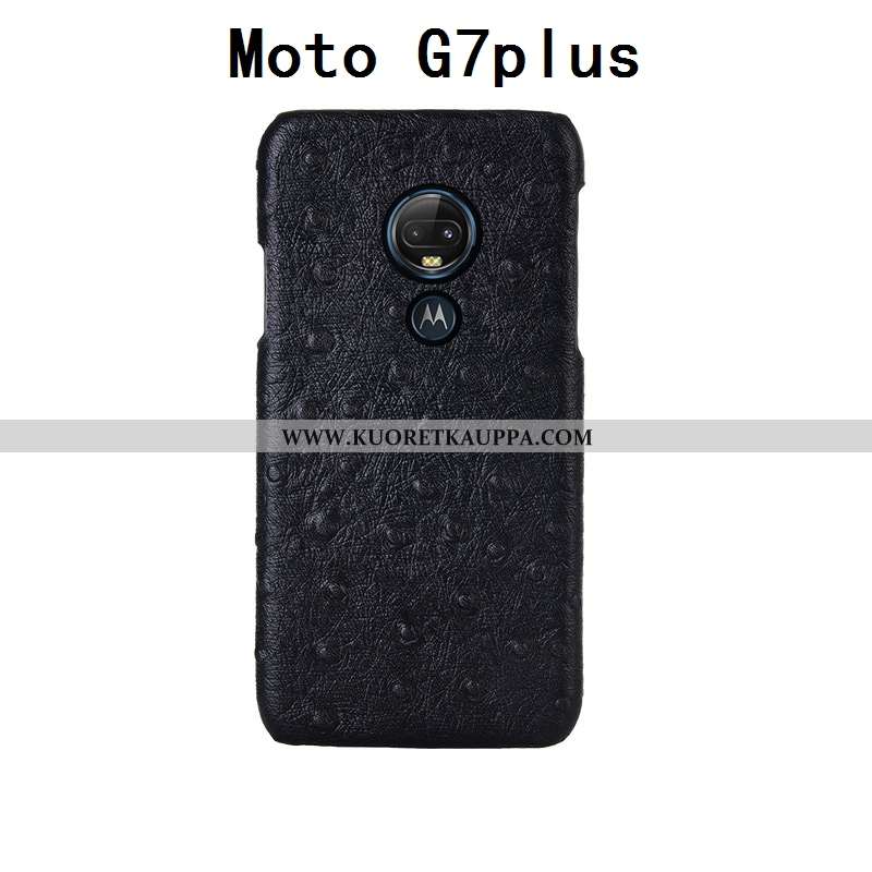 Kuori Moto G7 Plus, Kuoret Moto G7 Plus, Kotelo Moto G7 Plus Ylellisyys Persoonallisuus Muokata Must