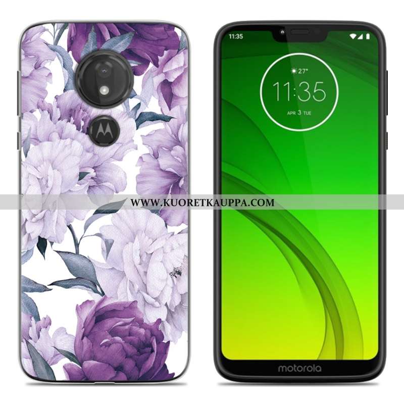Kuori Moto G7 Power, Kuoret Moto G7 Power, Kotelo Moto G7 Power Silikoni Persoonallisuus Sininen Puh