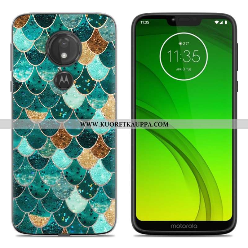 Kuori Moto G7 Power, Kuoret Moto G7 Power, Kotelo Moto G7 Power Silikoni Persoonallisuus Sininen Puh