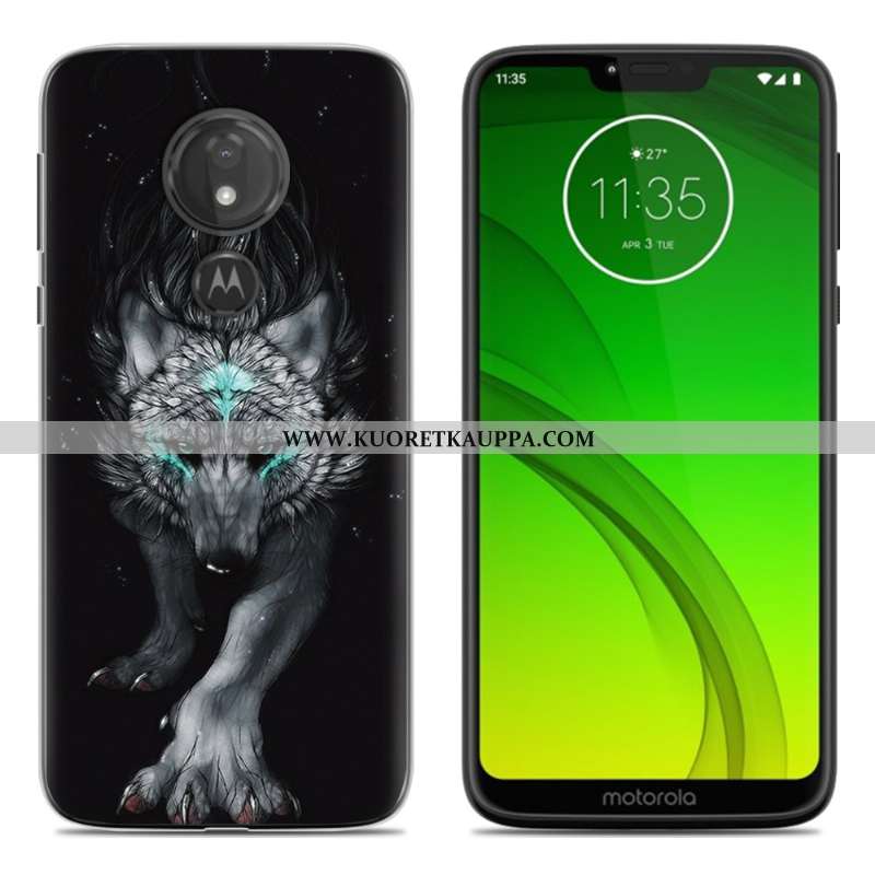 Kuori Moto G7 Power, Kuoret Moto G7 Power, Kotelo Moto G7 Power Silikoni Persoonallisuus Sininen Puh