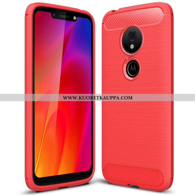 Kuori Moto G7 Power, Kuoret Moto G7 Power, Kotelo Moto G7 Power Suuntaus Pehmeä Neste Musta Yksinker