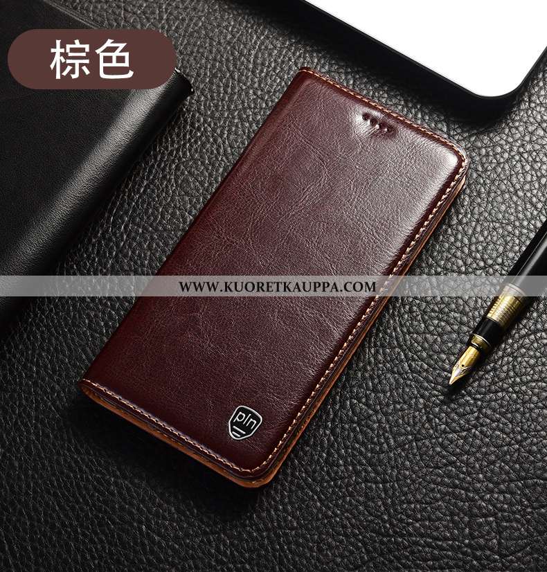 Kuori Moto G8 Plus, Kuoret Moto G8 Plus, Kotelo Moto G8 Plus Aito Nahka Kukkakuvio Puhelimen All Inc