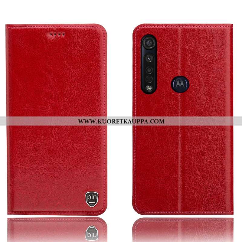 Kuori Moto G8 Plus, Kuoret Moto G8 Plus, Kotelo Moto G8 Plus Aito Nahka Kukkakuvio Puhelimen All Inc