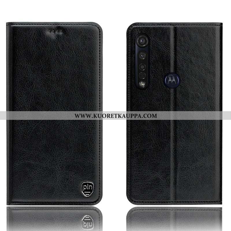 Kuori Moto G8 Plus, Kuoret Moto G8 Plus, Kotelo Moto G8 Plus Aito Nahka Kukkakuvio Puhelimen All Inc