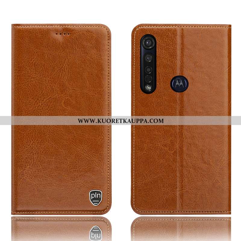 Kuori Moto G8 Plus, Kuoret Moto G8 Plus, Kotelo Moto G8 Plus Aito Nahka Kukkakuvio Puhelimen All Inc