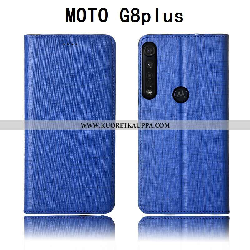 Kuori Moto G8 Plus, Kuoret Moto G8 Plus, Kotelo Moto G8 Plus Aito Nahka Pehmeä Neste Murtumaton Puhe