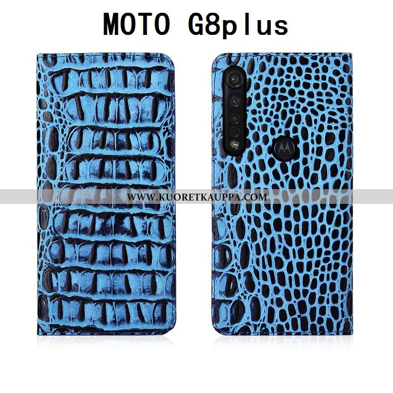 Kuori Moto G8 Plus, Kuoret Moto G8 Plus, Kotelo Moto G8 Plus Nahkakuori Aito Nahka Pehmeä Neste Murt