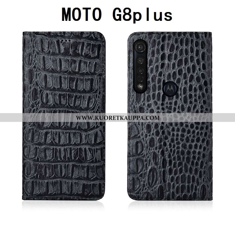 Kuori Moto G8 Plus, Kuoret Moto G8 Plus, Kotelo Moto G8 Plus Nahkakuori Aito Nahka Pehmeä Neste Murt