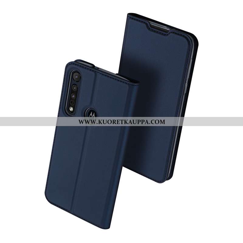 Kuori Moto G8 Plus, Kuoret Moto G8 Plus, Kotelo Moto G8 Plus Nahkakuori Suojaus Liiketoiminta Puheli