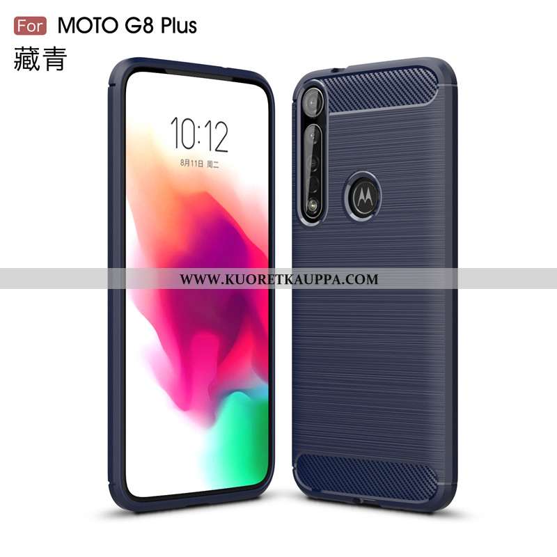Kuori Moto G8 Plus, Kuoret Moto G8 Plus, Kotelo Moto G8 Plus Pehmeä Neste Suojaus Liukumaton Johdin 
