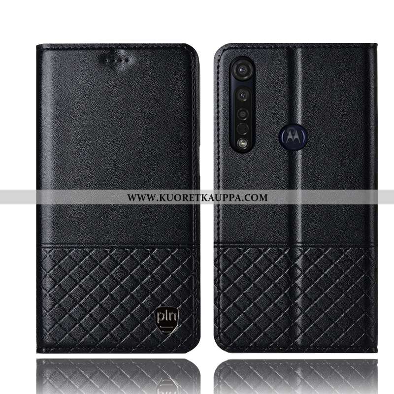 Kuori Moto G8 Plus, Kuoret Moto G8 Plus, Kotelo Moto G8 Plus Suojaus Aito Nahka Keltainen Keltaiset