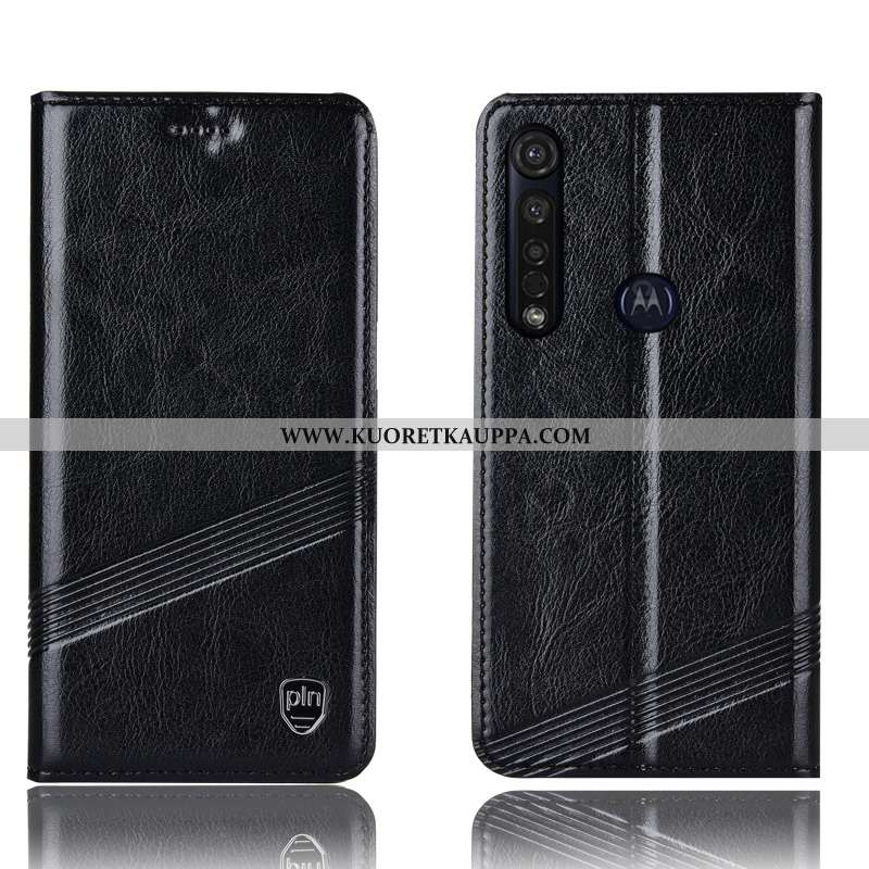 Kuori Moto G8 Plus, Kuoret Moto G8 Plus, Kotelo Moto G8 Plus Suojaus Nahkakuori Murtumaton All Inclu