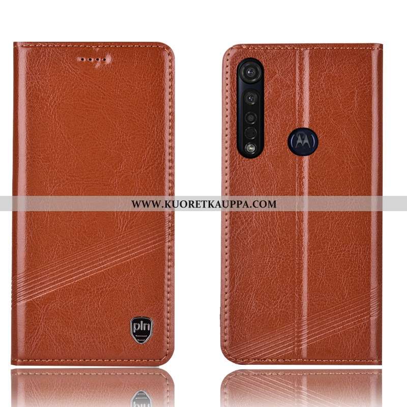 Kuori Moto G8 Plus, Kuoret Moto G8 Plus, Kotelo Moto G8 Plus Suojaus Nahkakuori Murtumaton All Inclu