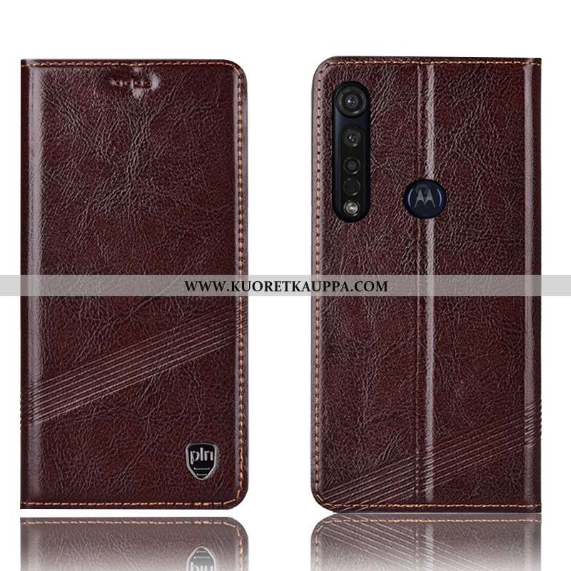 Kuori Moto G8 Plus, Kuoret Moto G8 Plus, Kotelo Moto G8 Plus Suojaus Nahkakuori Murtumaton All Inclu