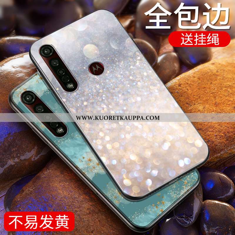 Kuori Moto G8 Plus, Kuoret Moto G8 Plus, Kotelo Moto G8 Plus Suuntaus Silikoni Suojaus Hopea