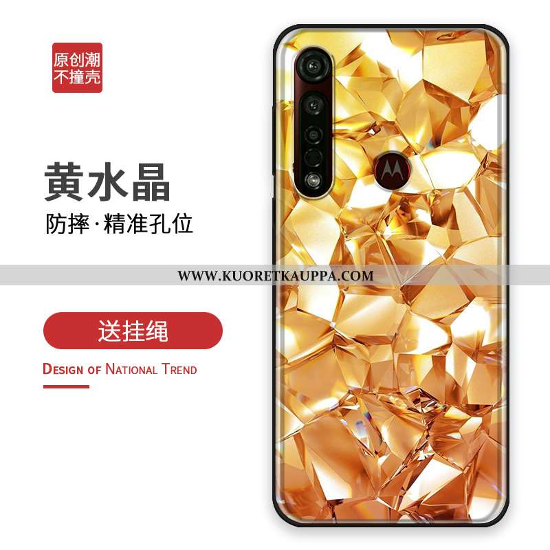 Kuori Moto G8 Plus, Kuoret Moto G8 Plus, Kotelo Moto G8 Plus Suuntaus Silikoni Suojaus Hopea