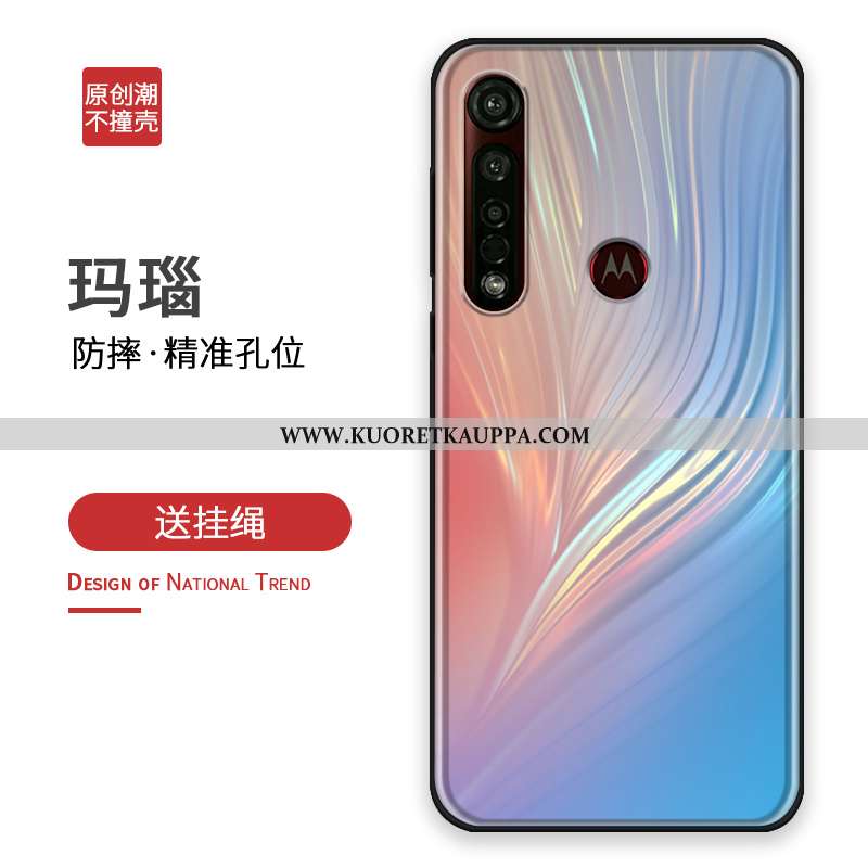 Kuori Moto G8 Plus, Kuoret Moto G8 Plus, Kotelo Moto G8 Plus Suuntaus Silikoni Suojaus Hopea