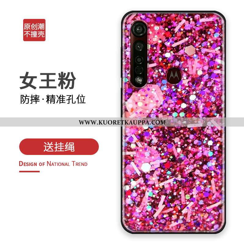 Kuori Moto G8 Plus, Kuoret Moto G8 Plus, Kotelo Moto G8 Plus Suuntaus Silikoni Suojaus Hopea