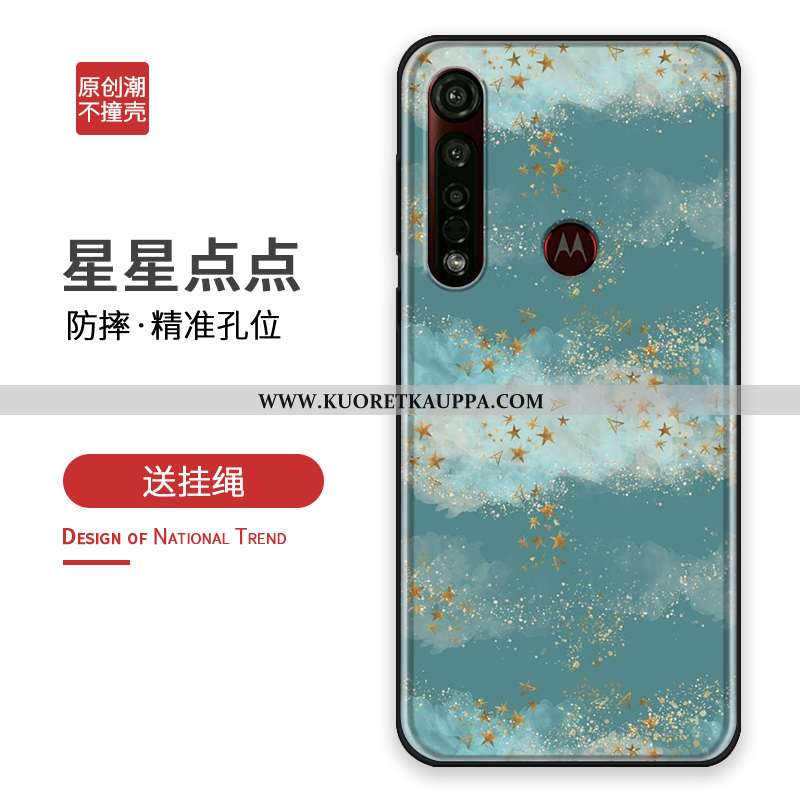 Kuori Moto G8 Plus, Kuoret Moto G8 Plus, Kotelo Moto G8 Plus Suuntaus Silikoni Suojaus Hopea