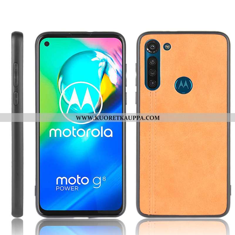 Kuori Moto G8 Power, Kuoret Moto G8 Power, Kotelo Moto G8 Power Kukkakuvio Suojaus Kova Lehmä Punain