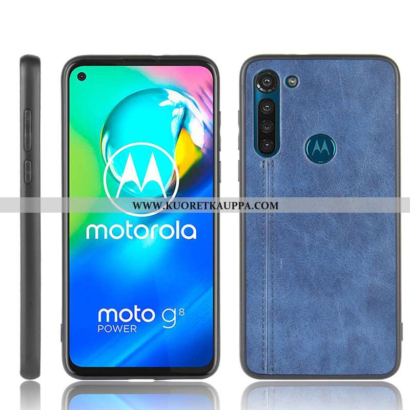 Kuori Moto G8 Power, Kuoret Moto G8 Power, Kotelo Moto G8 Power Kukkakuvio Suojaus Kova Lehmä Punain