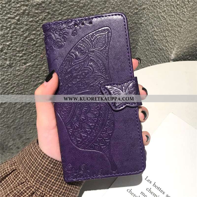 Kuori Moto G8 Power, Kuoret Moto G8 Power, Kotelo Moto G8 Power Nahka Suojaus Jauhe Pinkki