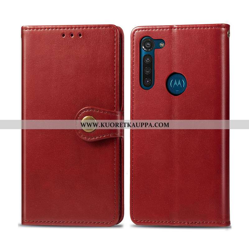 Kuori Moto G8 Power, Kuoret Moto G8 Power, Kotelo Moto G8 Power Nahka Suojaus Ripustettavat Koristee
