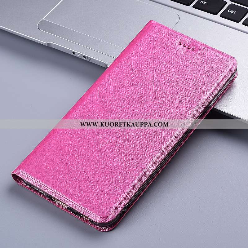 Kuori Moto G8 Power, Kuoret Moto G8 Power, Kotelo Moto G8 Power Nahkakuori Suojaus Johdin Punainen P