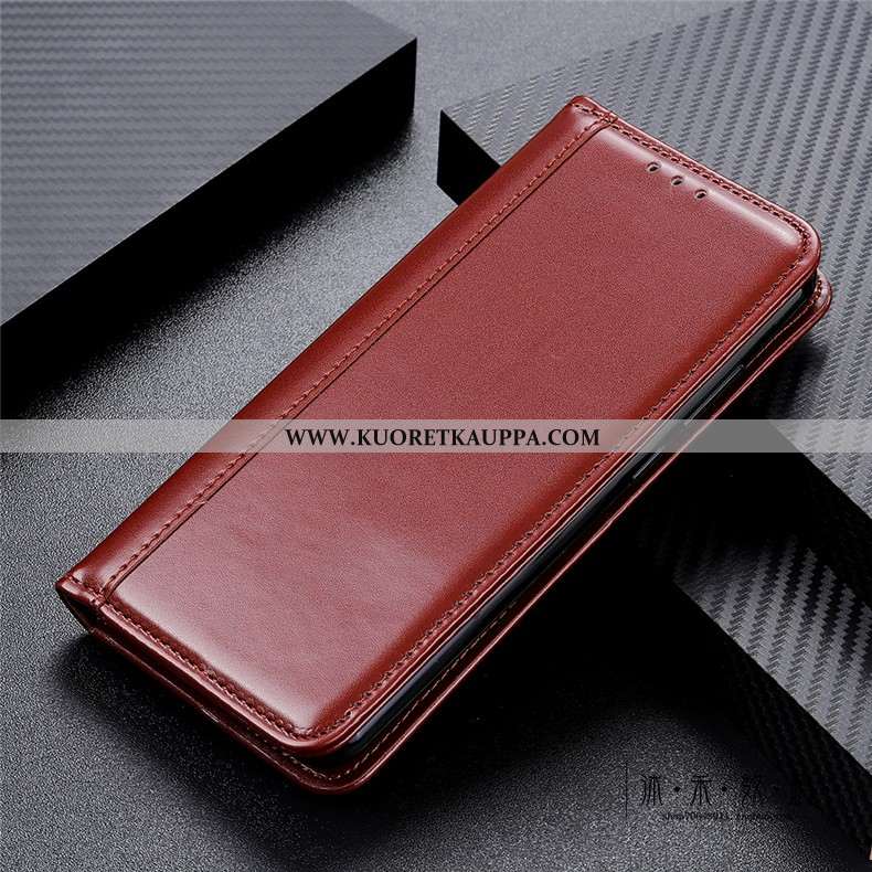 Kuori Moto G8 Power Lite, Kuoret Moto G8 Power Lite, Kotelo Moto G8 Power Lite Aito Nahka Suojaus Ma