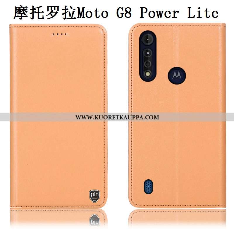 Kuori Moto G8 Power Lite, Kuoret Moto G8 Power Lite, Kotelo Moto G8 Power Lite Kukkakuvio Suojaus Pu