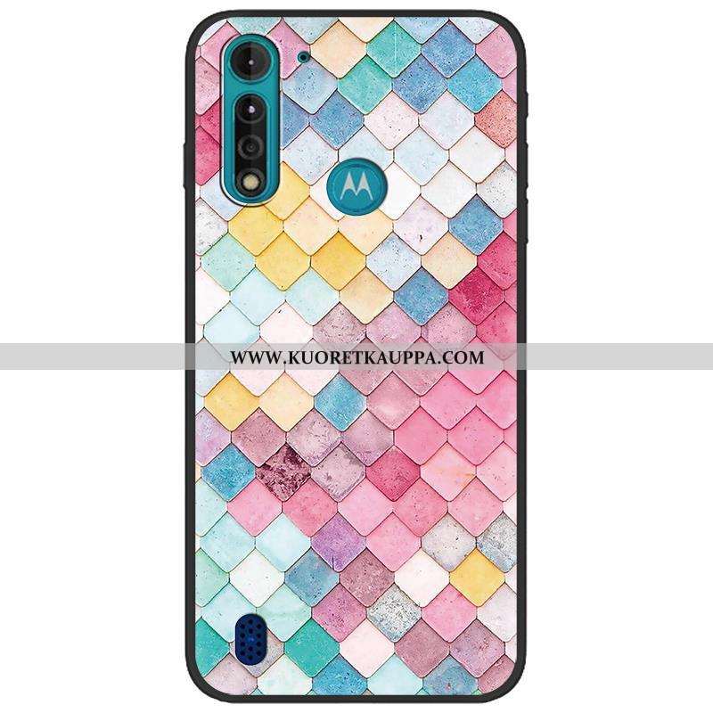 Kuori Moto G8 Power Lite, Kuoret Moto G8 Power Lite, Kotelo Moto G8 Power Lite Pesty Suede Luova Naa